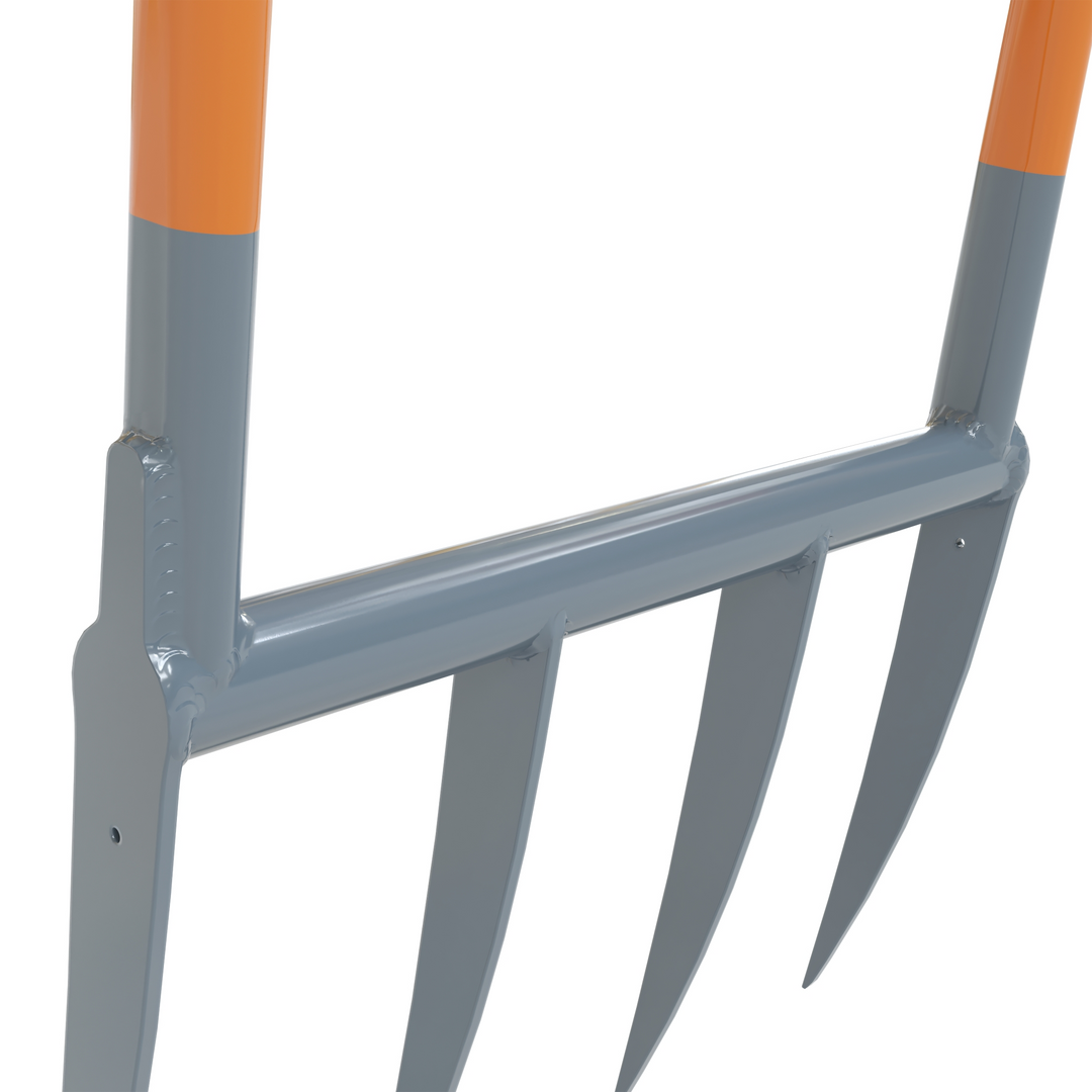 TERRADIX Broadfork Doubleshaft mit neutralem Hintergrund Unterteil Detailansicht