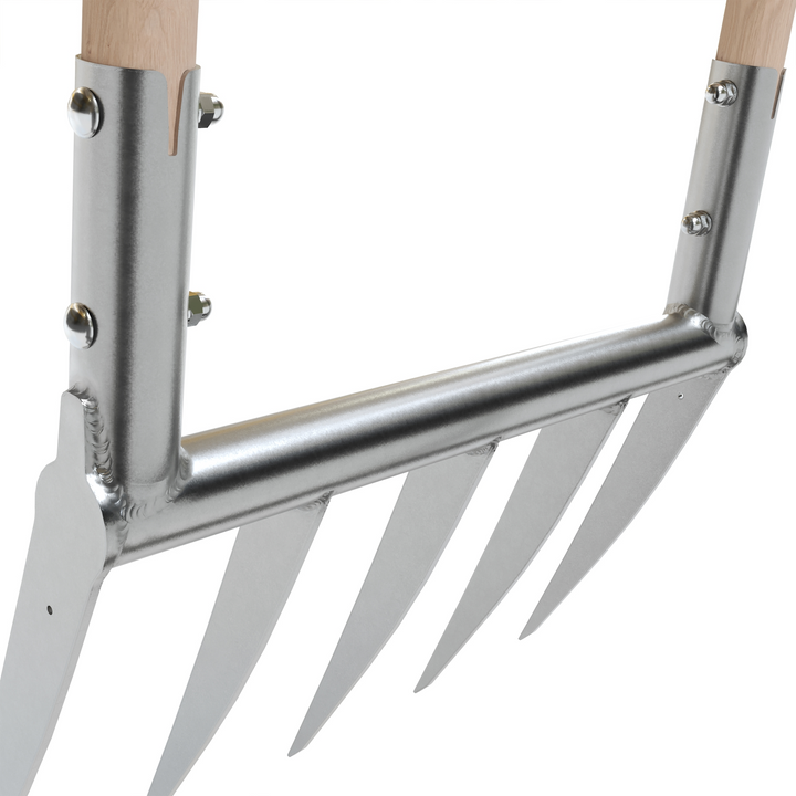 TERRADIX Broadfork Woodenshaft Unterteil mit freigestelltem Hintergrund