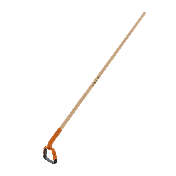 with an ash wood handle